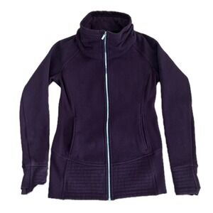 LULULEMON Womens Radiant Jacket II Zip Up Maroon Red Wine‎ Color Size 8